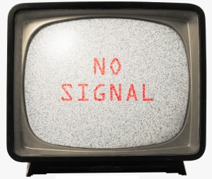 NO SIGNAL TV noise