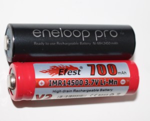 NiMH 1.2v & IMR 3.7v