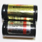 18350 (IMR) 16340 (Lithium)