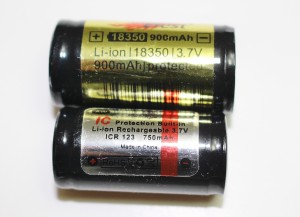 18350 (IMR) 16340 (Lithium)