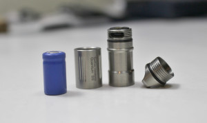 Battery, tube, bezel & tail cap