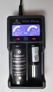 Two opposite size batteries at once