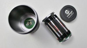 The battery holder removed