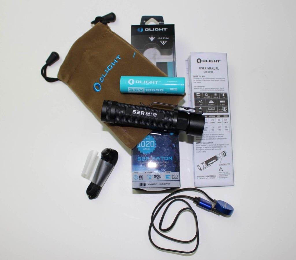 Olight S2R package kit