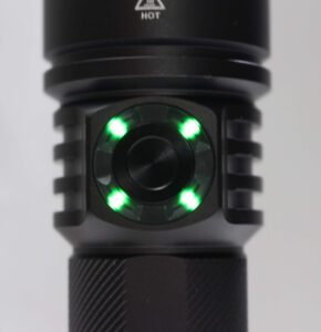 Acebeam E75 indicator LEDs